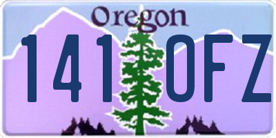 OR license plate 141OFZ