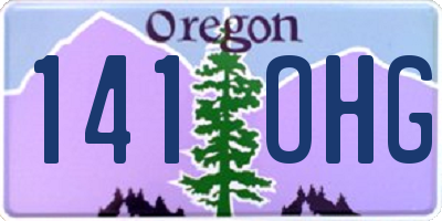 OR license plate 141OHG