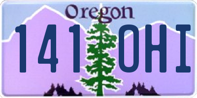 OR license plate 141OHI