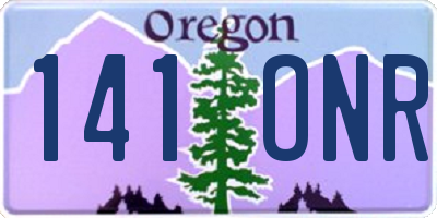 OR license plate 141ONR