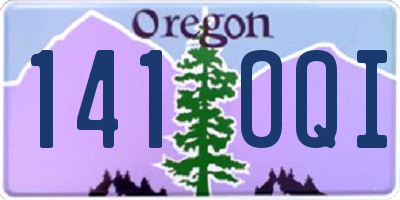 OR license plate 141OQI