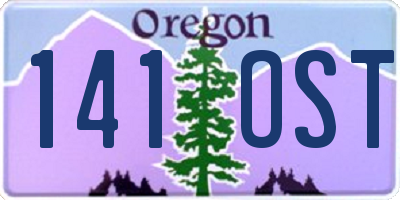 OR license plate 141OST
