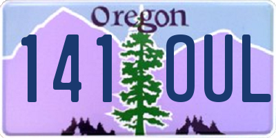 OR license plate 141OUL