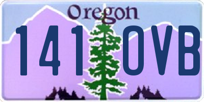 OR license plate 141OVB