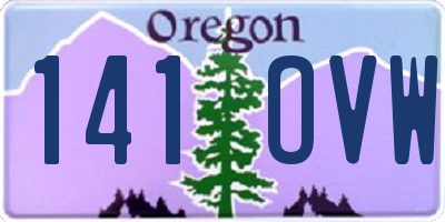 OR license plate 141OVW