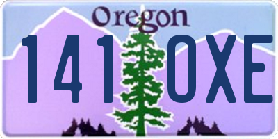 OR license plate 141OXE