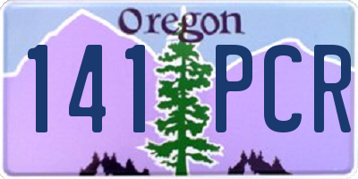 OR license plate 141PCR