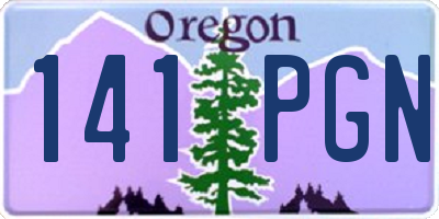 OR license plate 141PGN