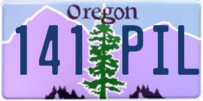 OR license plate 141PIL