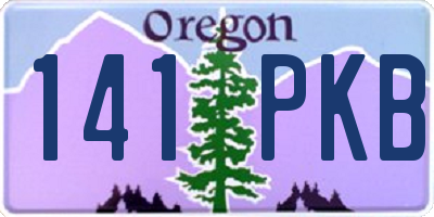 OR license plate 141PKB