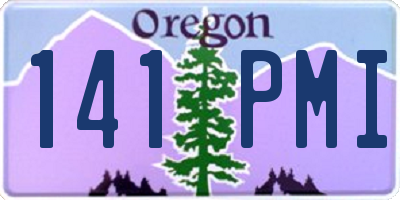 OR license plate 141PMI