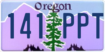OR license plate 141PPT