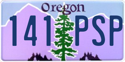OR license plate 141PSP