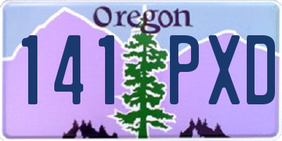 OR license plate 141PXD