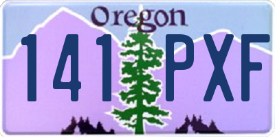 OR license plate 141PXF