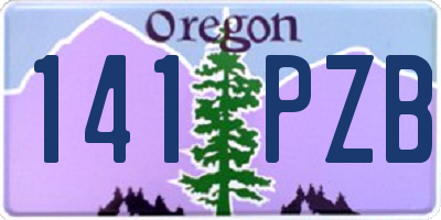 OR license plate 141PZB