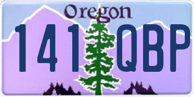 OR license plate 141QBP