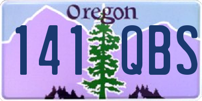 OR license plate 141QBS