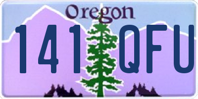 OR license plate 141QFU