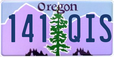 OR license plate 141QIS