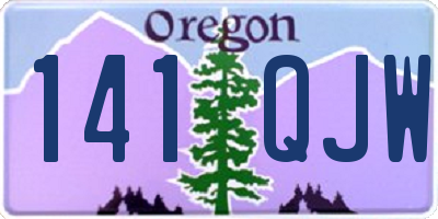 OR license plate 141QJW
