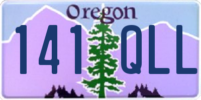 OR license plate 141QLL