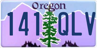 OR license plate 141QLV