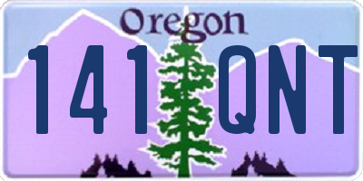 OR license plate 141QNT