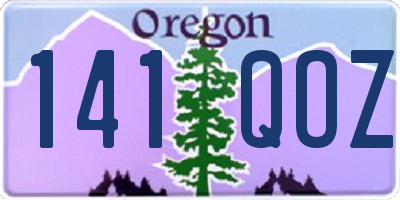 OR license plate 141QOZ