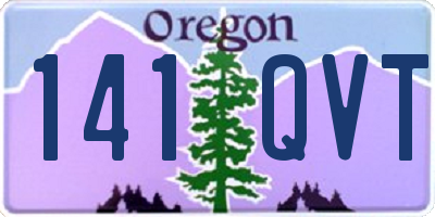 OR license plate 141QVT