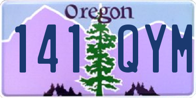 OR license plate 141QYM
