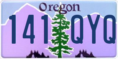 OR license plate 141QYQ