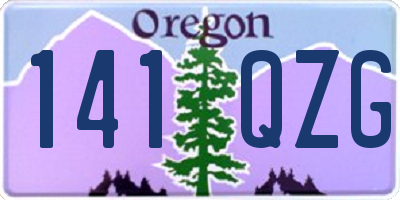 OR license plate 141QZG
