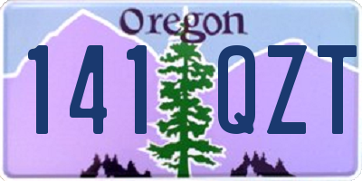 OR license plate 141QZT
