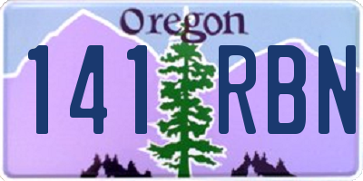 OR license plate 141RBN
