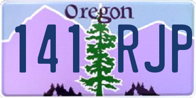 OR license plate 141RJP