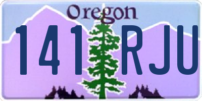 OR license plate 141RJU