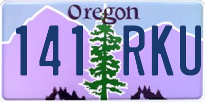 OR license plate 141RKU