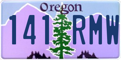 OR license plate 141RMW