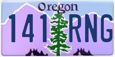 OR license plate 141RNG