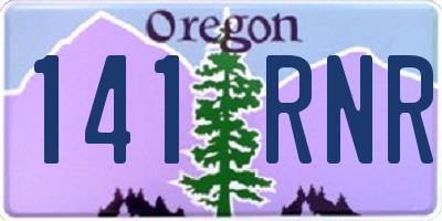OR license plate 141RNR