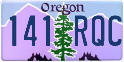 OR license plate 141RQC