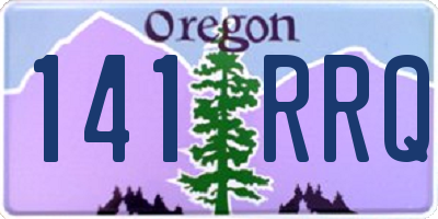 OR license plate 141RRQ