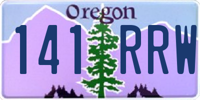 OR license plate 141RRW