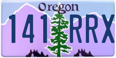 OR license plate 141RRX