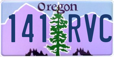 OR license plate 141RVC
