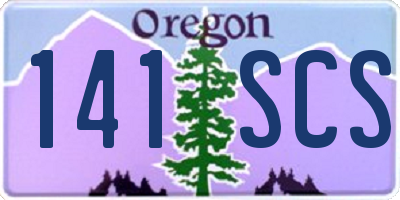 OR license plate 141SCS