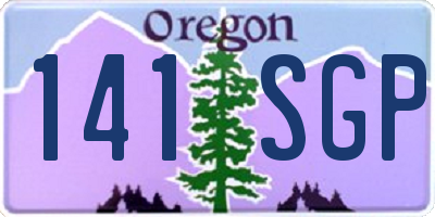 OR license plate 141SGP