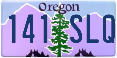 OR license plate 141SLQ