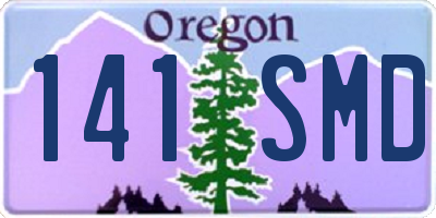 OR license plate 141SMD